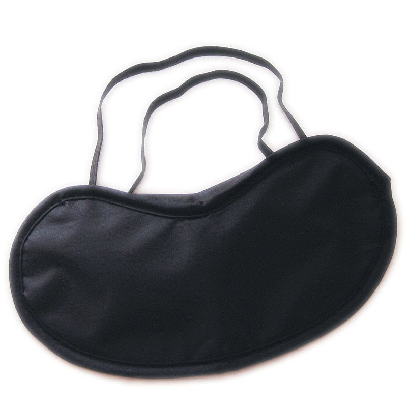 Blind Love Black Satin Eye Mask – Sensual Blindfold for Couples
