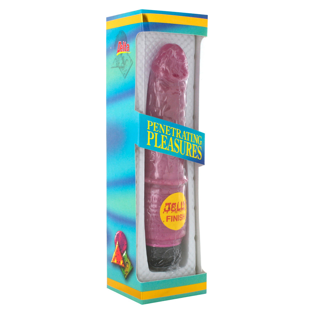 Jelly Purple 8-Inch Vibrator – Multi-Speed Veined Design