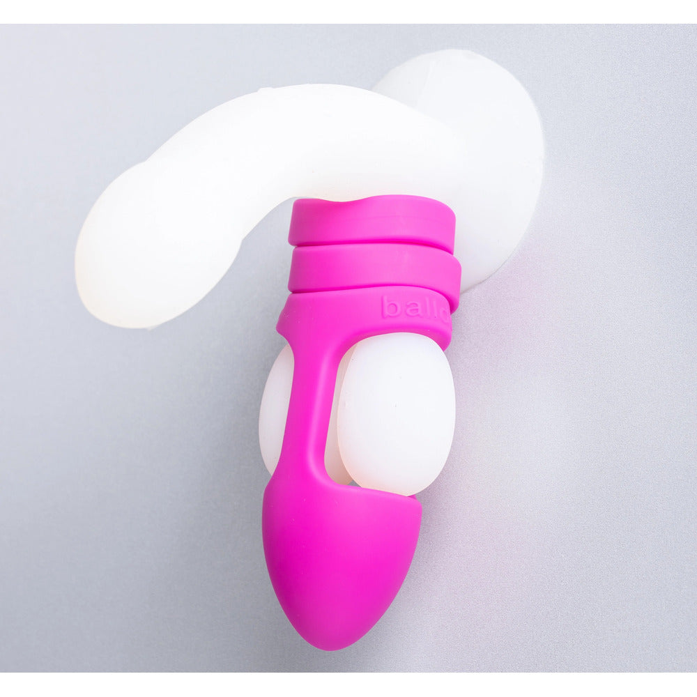 Balldo The World’s First Ball Dildo – Purple Super Stretchy Scrotal Cage & Spacer Rings