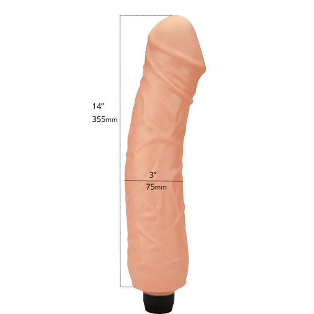 King Kong Giant 14" Realistic Vibrator – Flesh Pink
