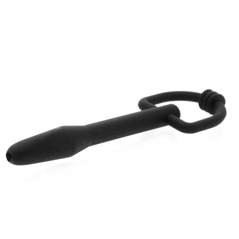 The Hallows Silicone CumThru D-Ring Penis Plug – Flexible Urethral Toy