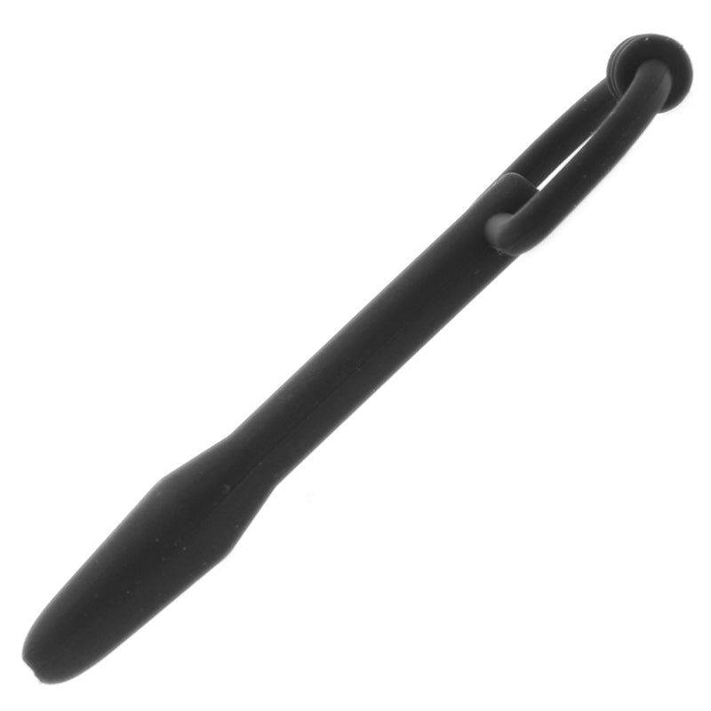 The Hallows Silicone CumThru D-Ring Penis Plug – Flexible Urethral Toy