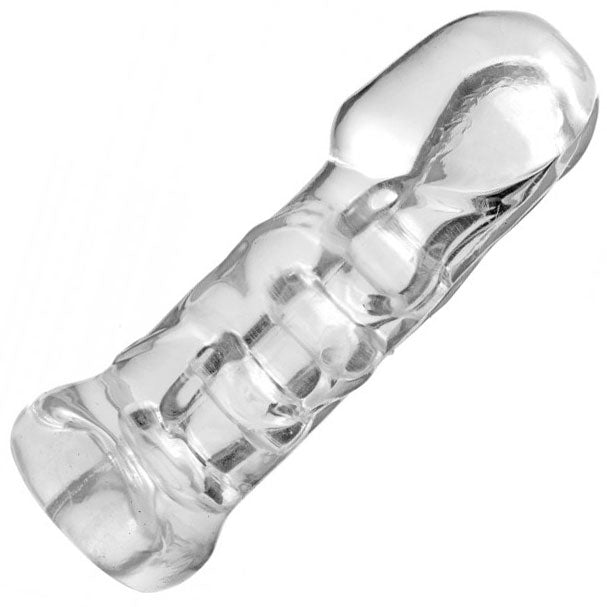 Master Series Girth Enhancing Cock Holster Sleeve – Ribbed Penetration Booster