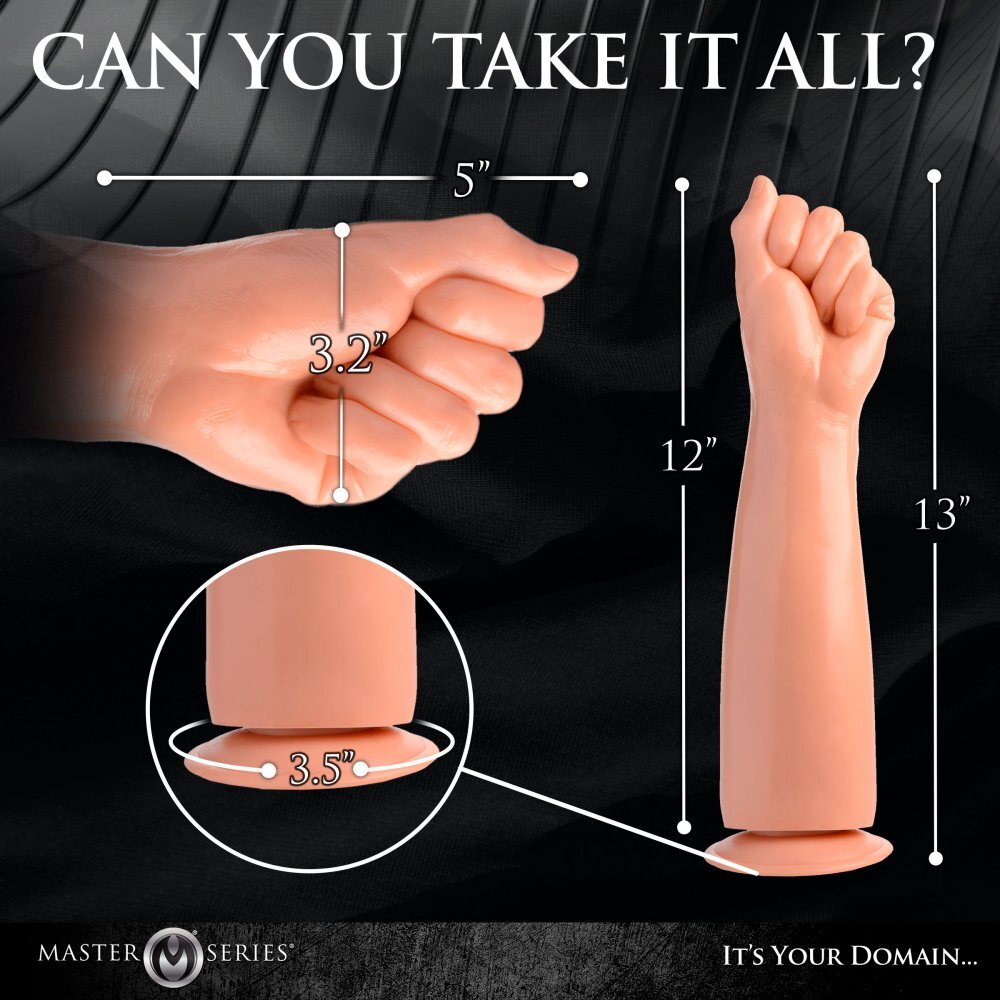 Master Series Realistic Clenched Fist & Forearm Dildo – Suction Cup Base