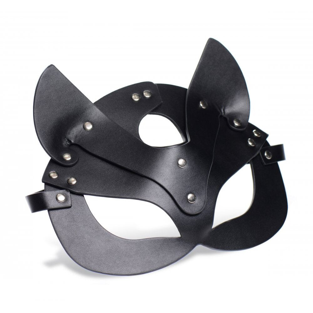 Naughty Kitty Cat Mask – Vegan-Friendly Faux Leather Mask