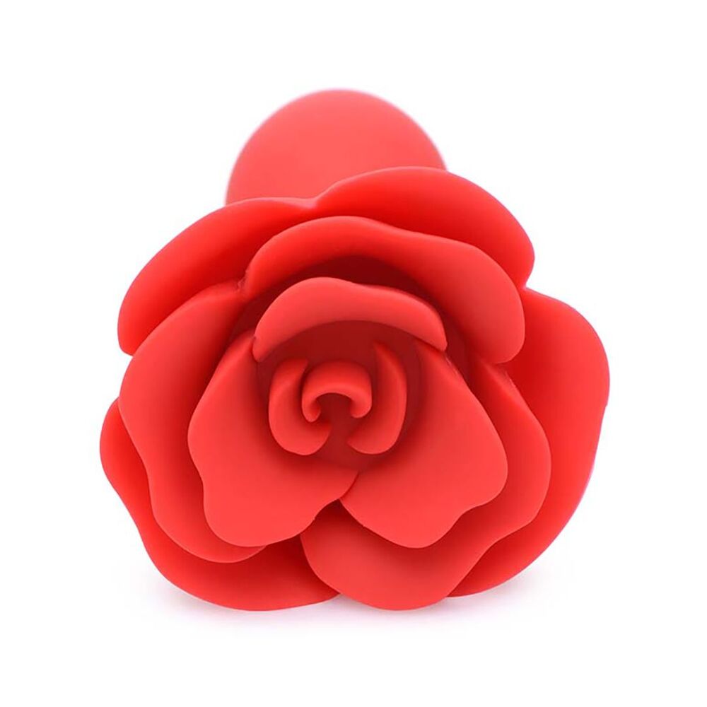 Master Series Booty Bloom Rose Silicone Anal Plug – Elegant Floral Design