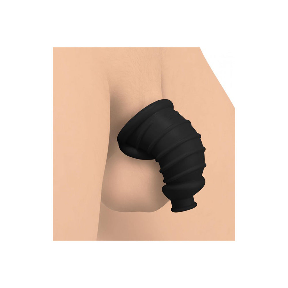 Master Series Dark Chamber Soft Silicone Chastity Cage – Comfortable Lockdown