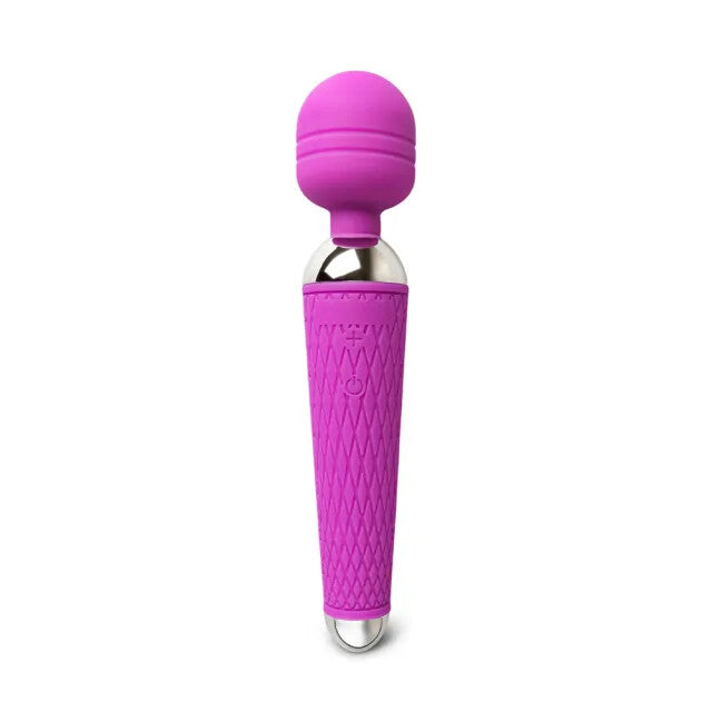 10-Speed Rechargeable Purple Magic Wand Vibrator – Powerful Clit Massager for Women