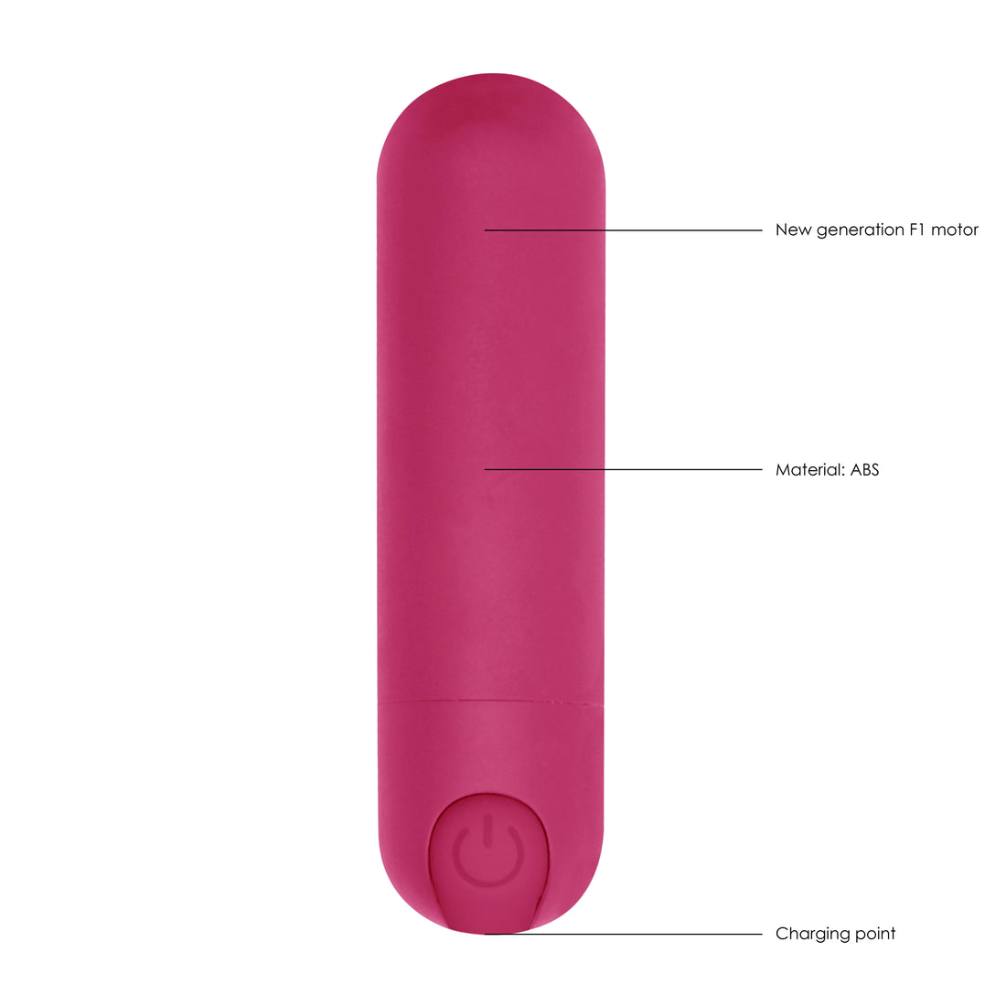 Pink 10-Speed Rechargeable Bullet Vibrator – Compact Clitoral Pleasure Toy