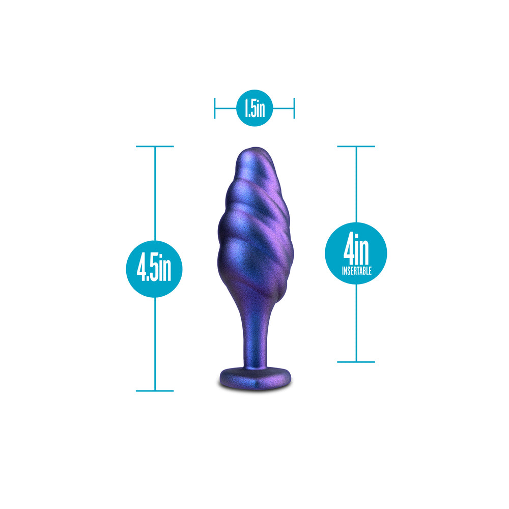 Anal Adventures Matrix Bumped Bling Butt Plug – Platinum Silicone with Jewel Base
