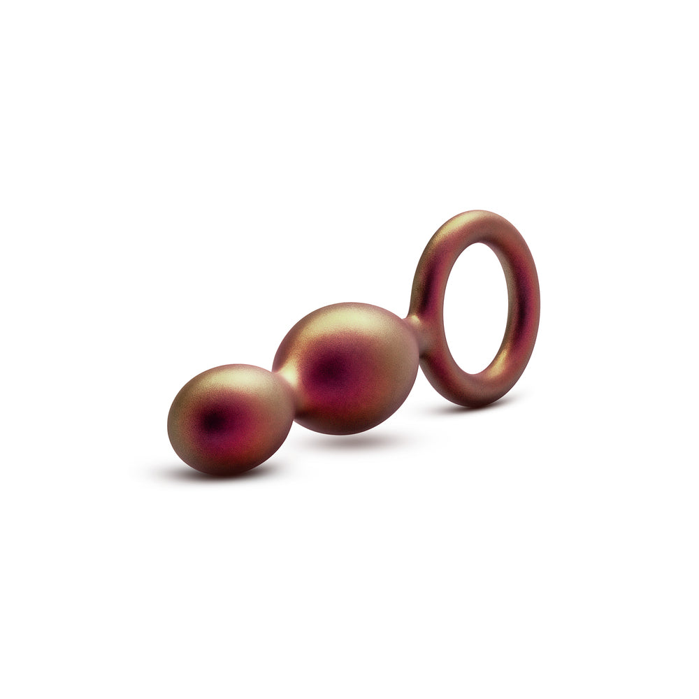 Anal Adventures Matrix Duo Loop Butt Plug – Platinum Silicone with Loop Base