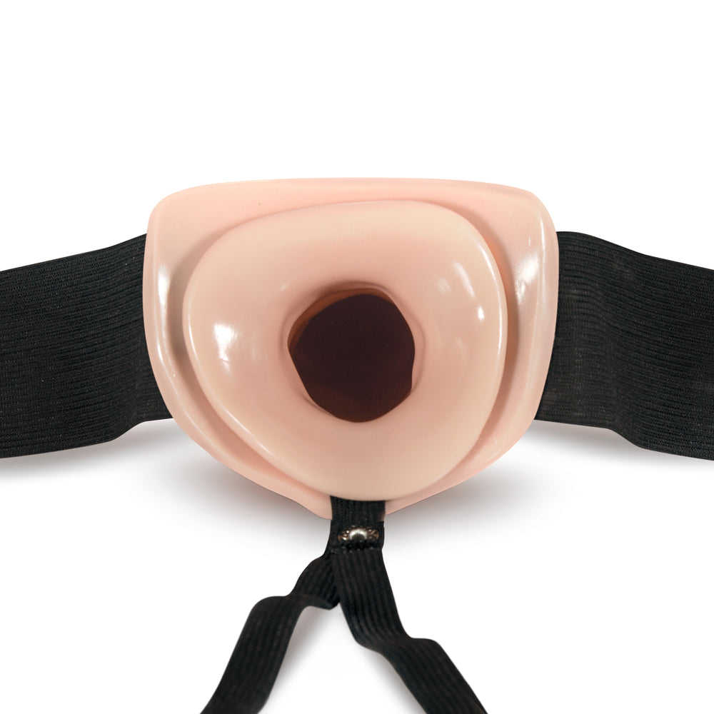 Dr Skin Hollow Strap-On 6-Inch Dildo – Vanilla