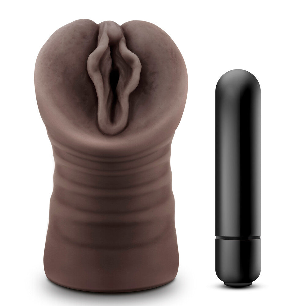 Hot Chocolate Alexis Vagina Vibrating Masturbator – Lifelike & Textured