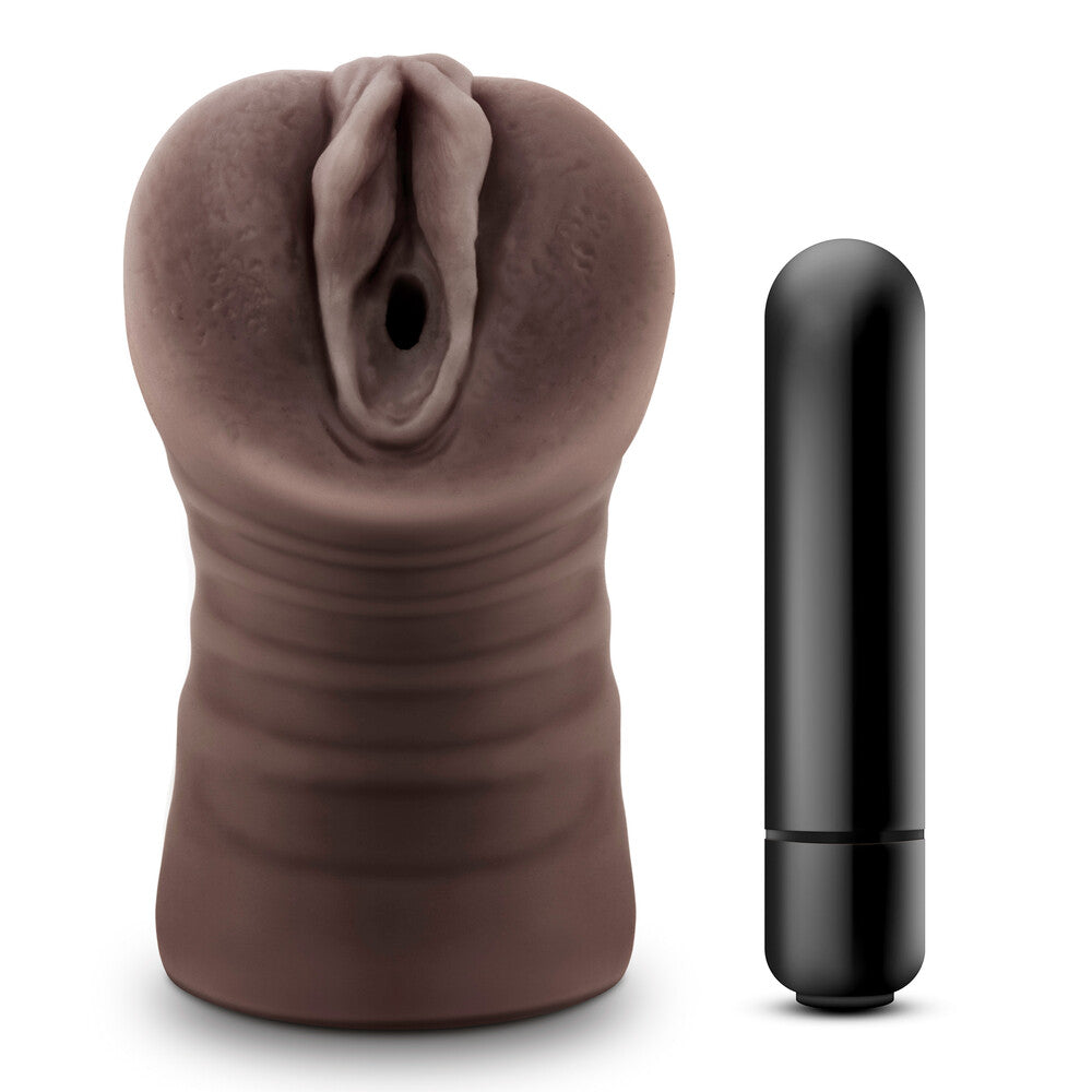 Hot Chocolate Brianna Vagina Vibrating Masturbator – Soft & Textured