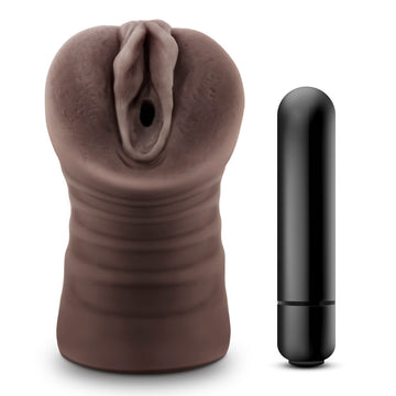 Hot Chocolate Brianna Vagina Vibrating Masturbator – Soft & Textured