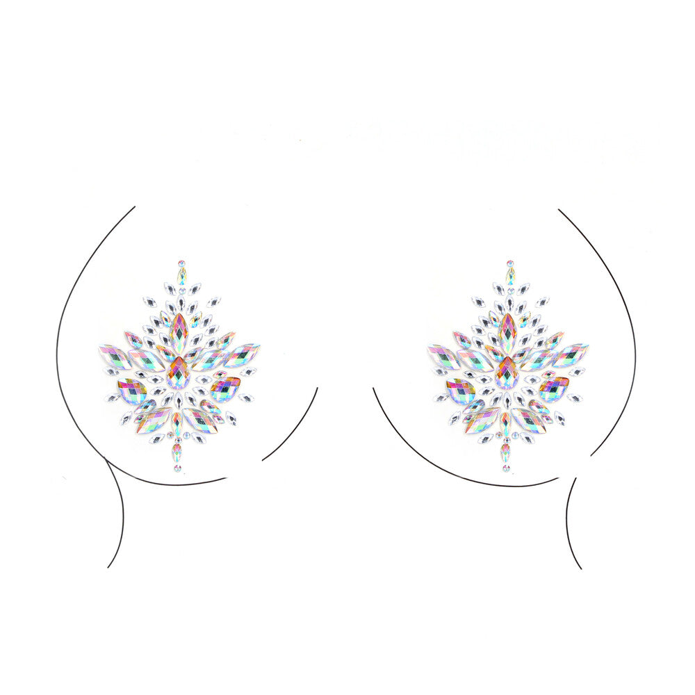 Dazzling Jewel Nipple Bling Stickers – Clear Acrylic Glamour