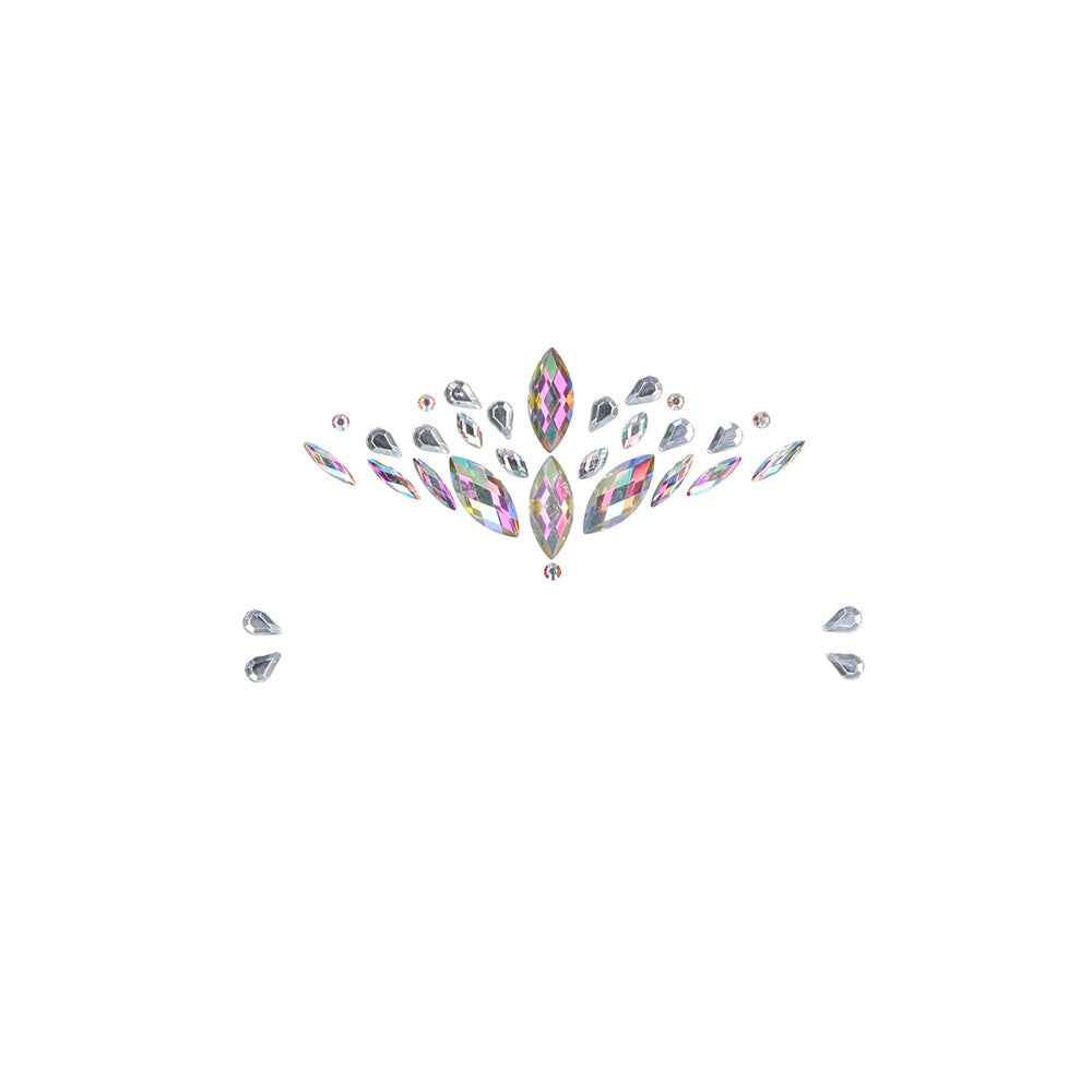 Le Desir Dazzling Crowned Face Bling Sticker – Glamorous Body Jewellery