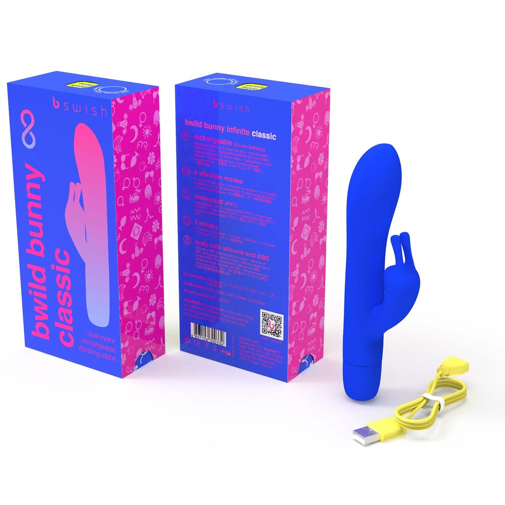 bswish Bwild Classic Blue Rabbit Vibrator – Dual Motors & Waterproof