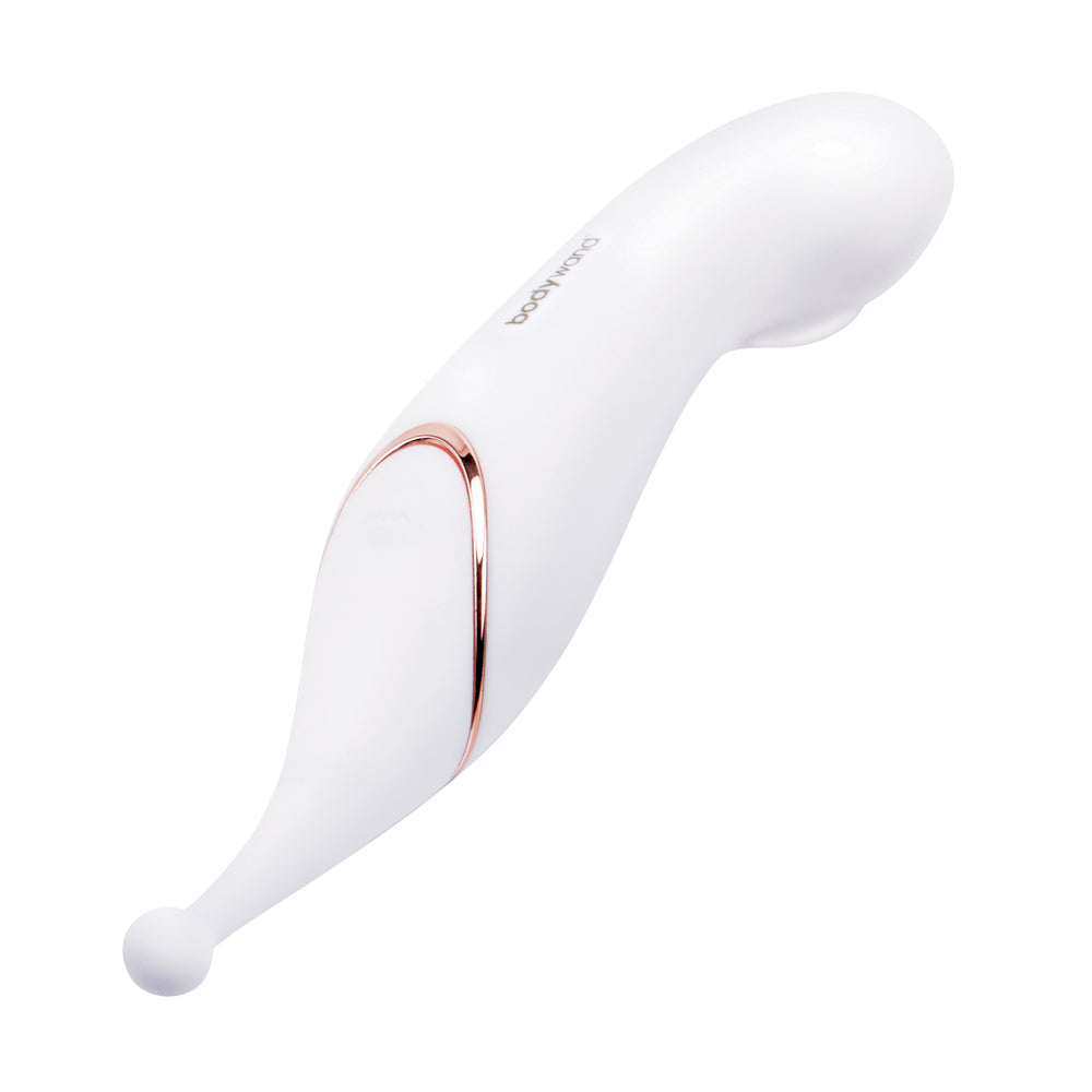 Bodywand Dual Stim Vario Double-Ended Clitoral & G-Spot Stimulator – USB Rechargeable