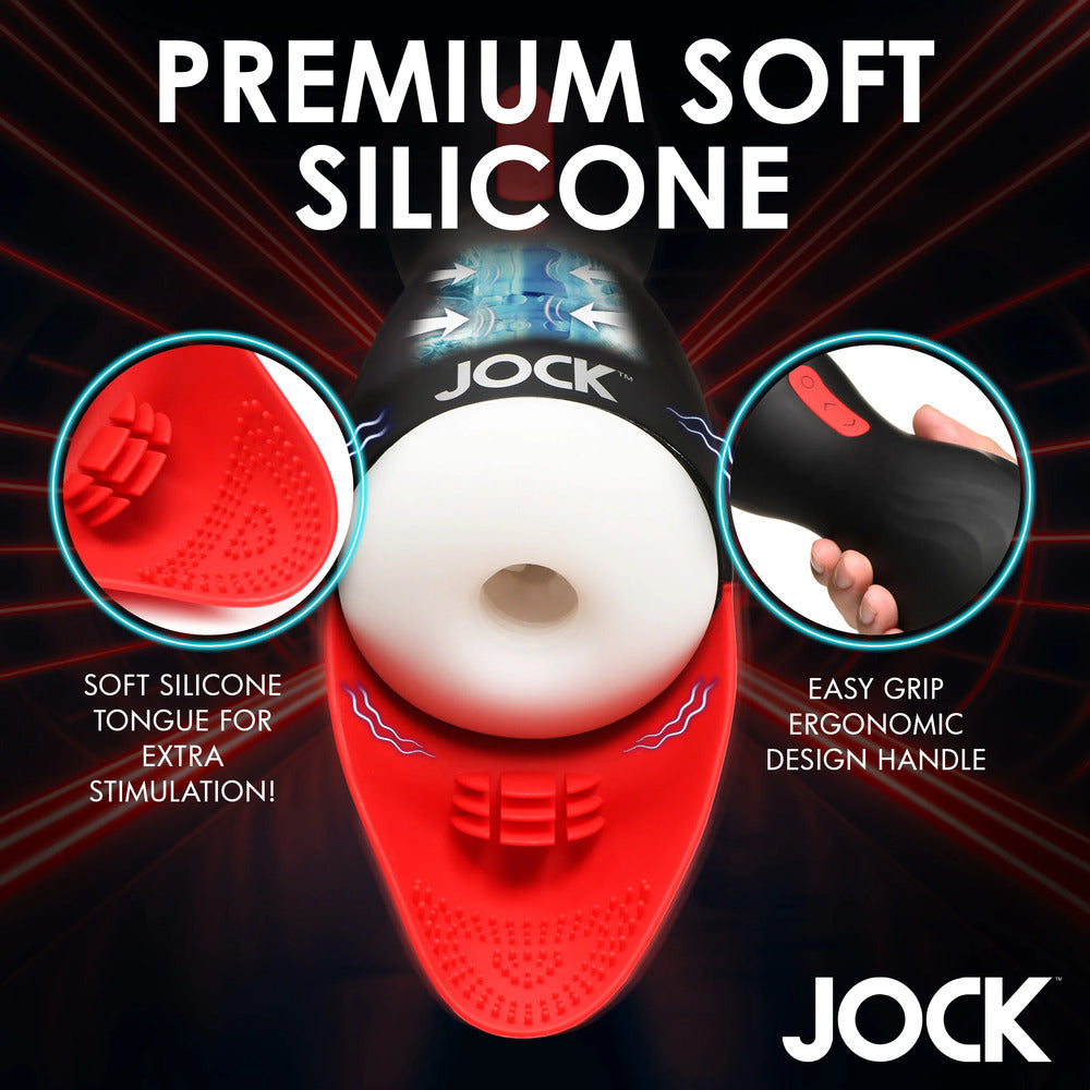 Jock Sucking & Vibrating Masturbator – USB Rechargeable Male Toy