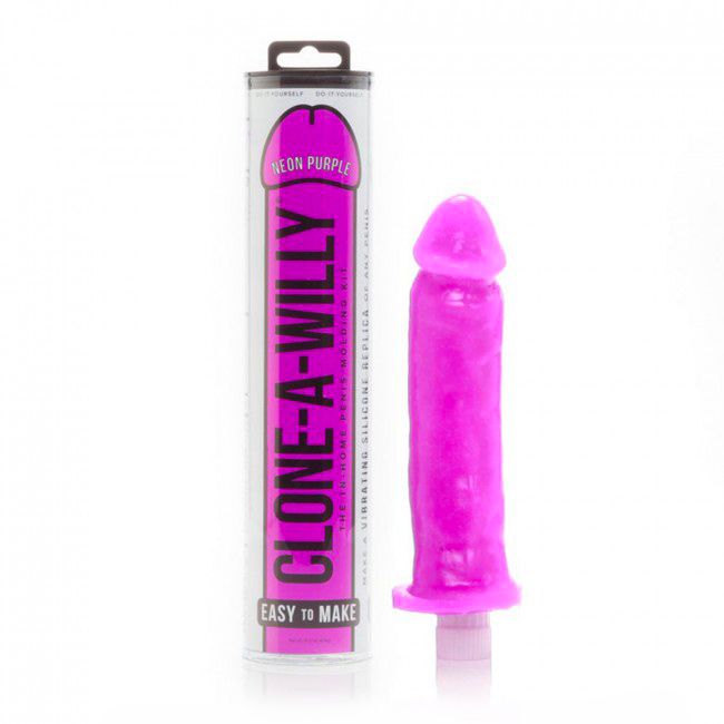 Neon Purple Clone A Willy Silicone Vibrator & Moulding Kit