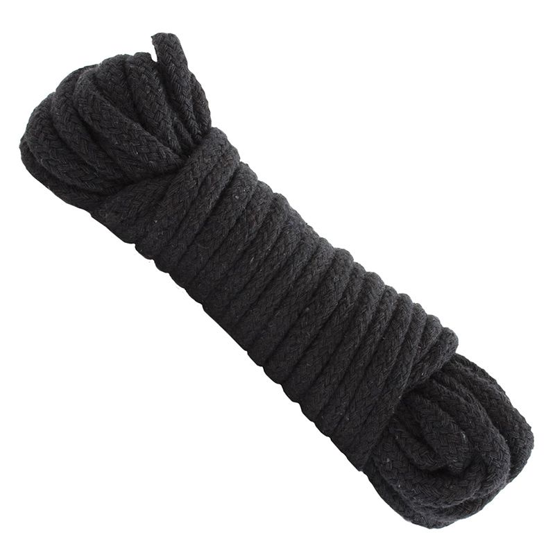 Japanese Style Soft Cotton Bondage Rope – 10 Meters Black