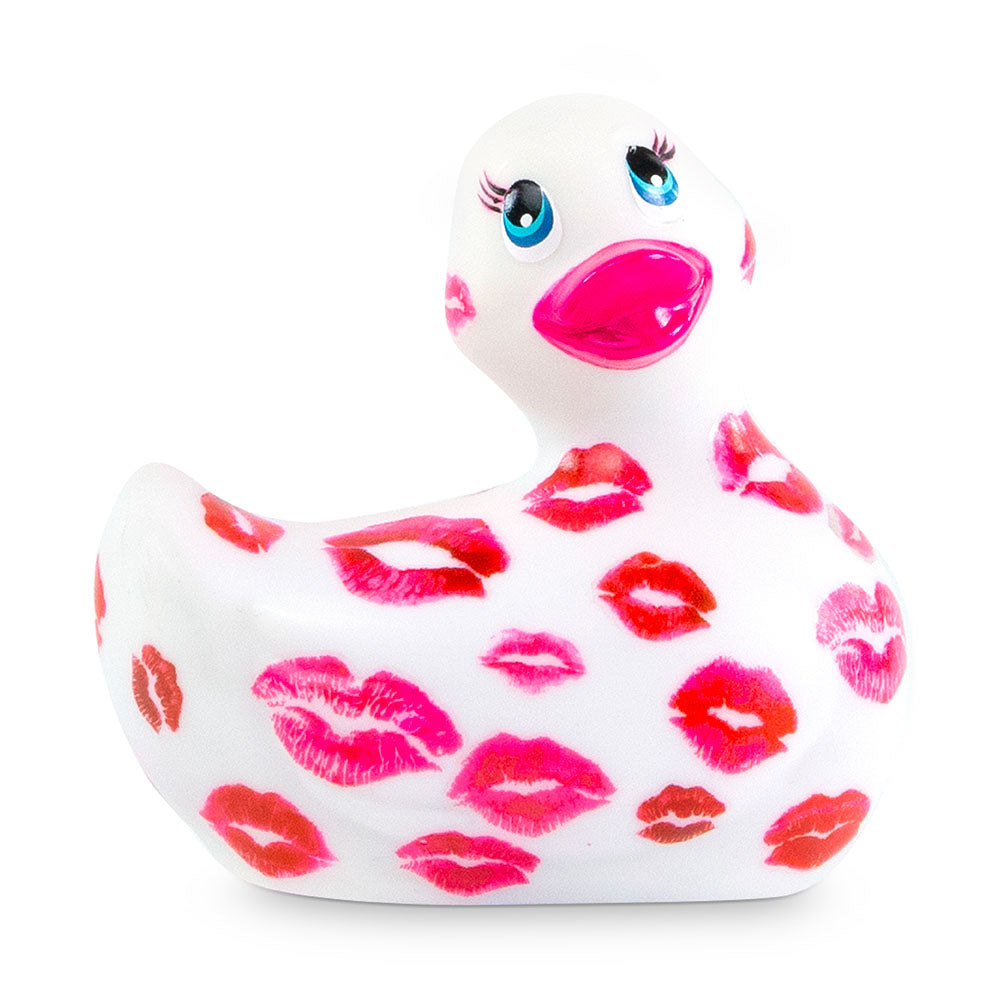 I Rub My Duckie Romance White & Pink – Waterproof Vibrating Bath Toy