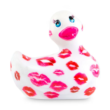 I Rub My Duckie Romance White & Pink – Waterproof Vibrating Bath Toy