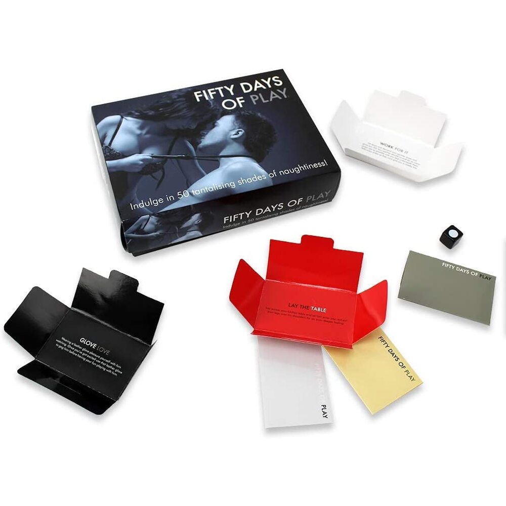 Fifty Days of Play Naughty Adult Game – 50 Erotic Envelopes for Couples