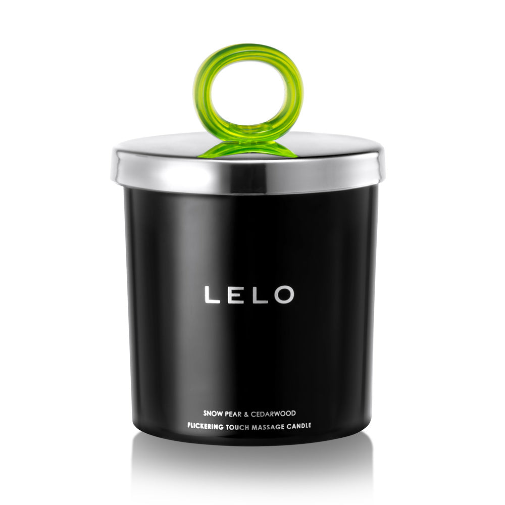 Lelo Snow Pear & Cedarwood Flickering Touch Massage Candle
