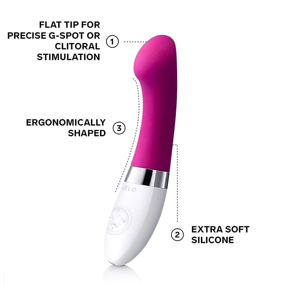 Lelo Gigi 2 Dual-Ended G-Spot & Clitoral Vibrator – Deep Rose