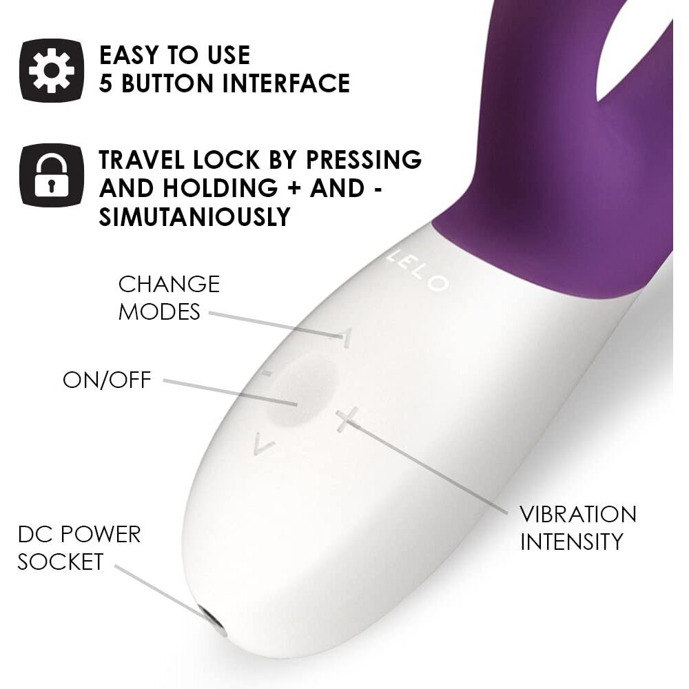 Lelo Ina Wave 2 Triple-Action Vibrator with WaveMotion – Plum