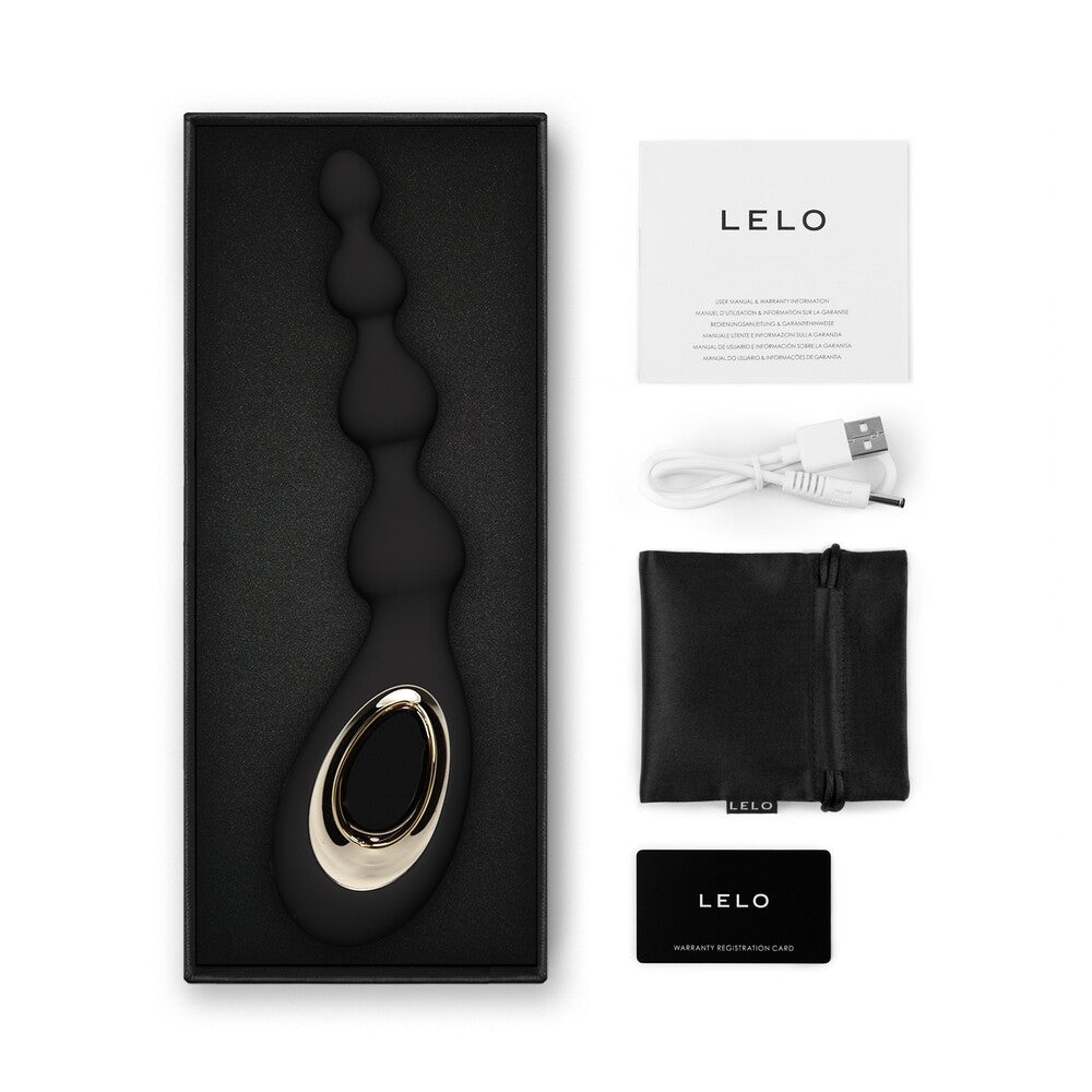 Lelo Soraya Black Anal Beads Massager with Bow-Motion Tech