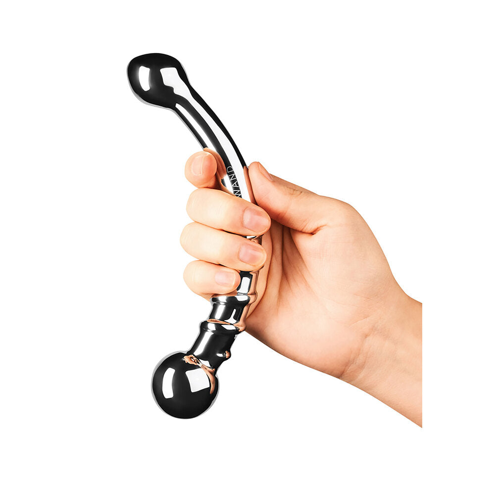 Le Wand Bow Stainless Steel G-Spot & P-Spot Dildo – Curved Pleasure Wand