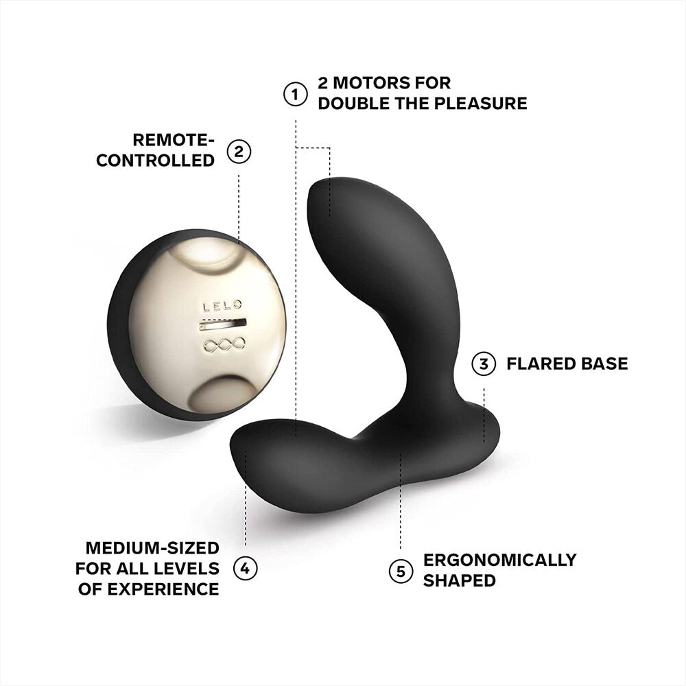 Lelo Hugo Luxury Remote-Controlled Prostate Massager – Black