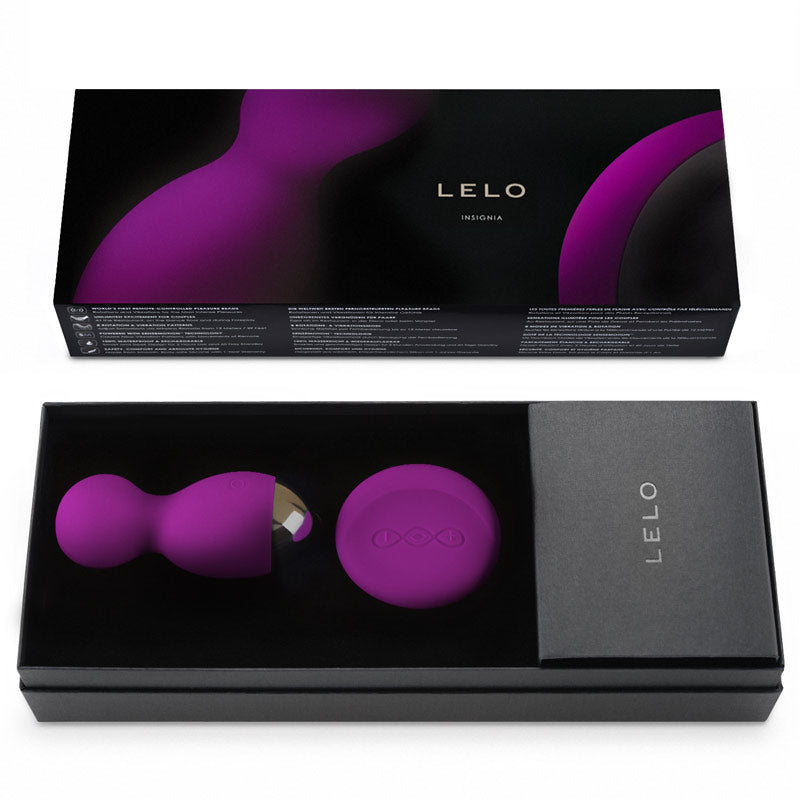 Lelo Hula Beads Remote-Controlled Rotating Vibrating Pleasure Beads – Purple