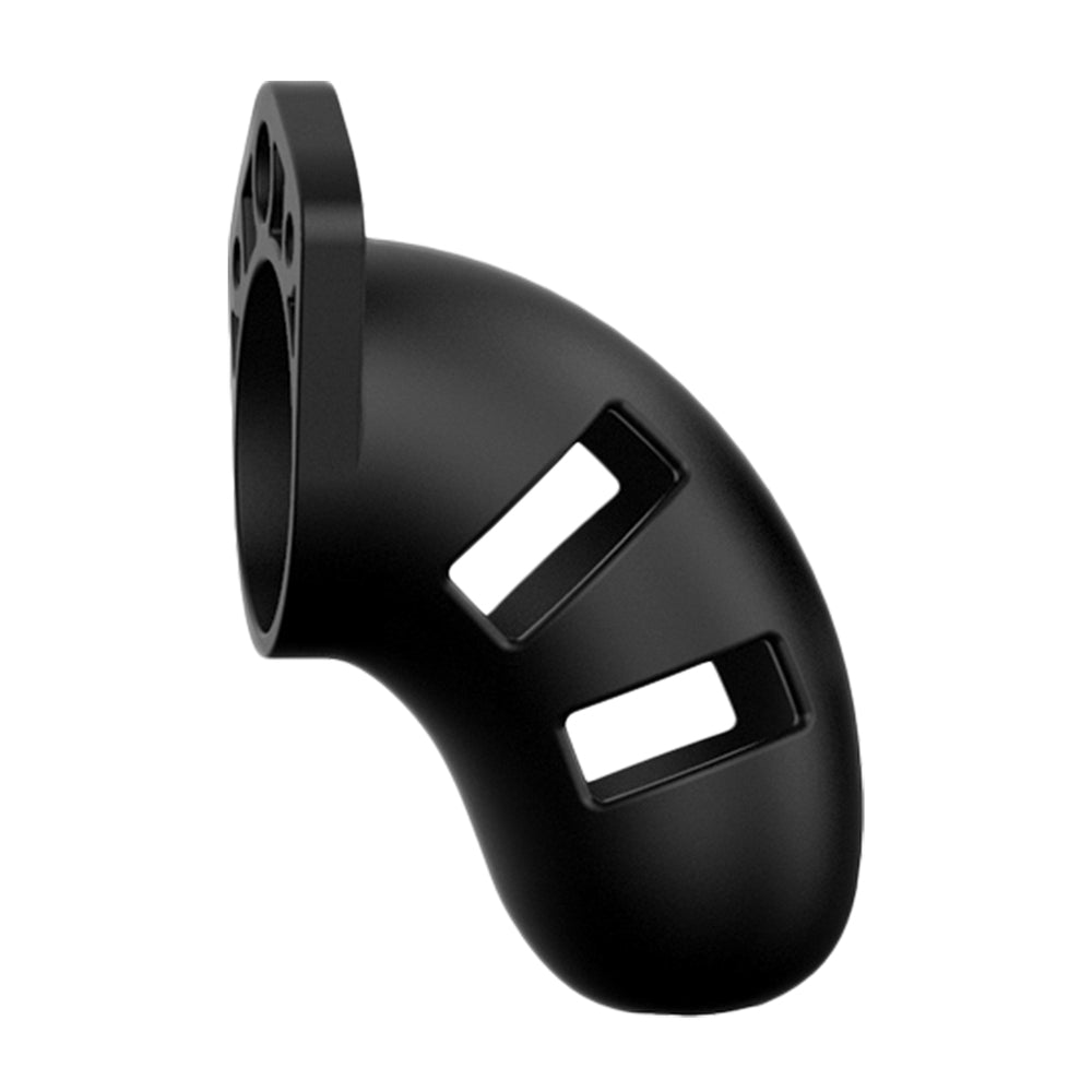 Man Cage 20 Male Black Silicone Chastity Cage 3.5 Inch – Comfortable & Secure