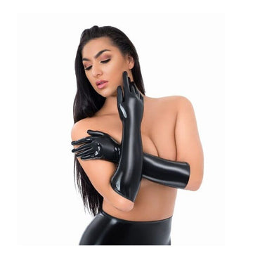 Me You Us Latex Full Length Gloves – Classic Black Fetishwear