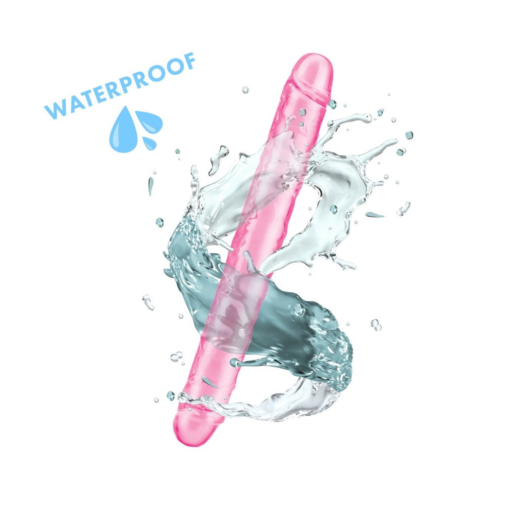 Me You Us Ultra Double Dildo 12" Pink – Flexible Dual Shaft