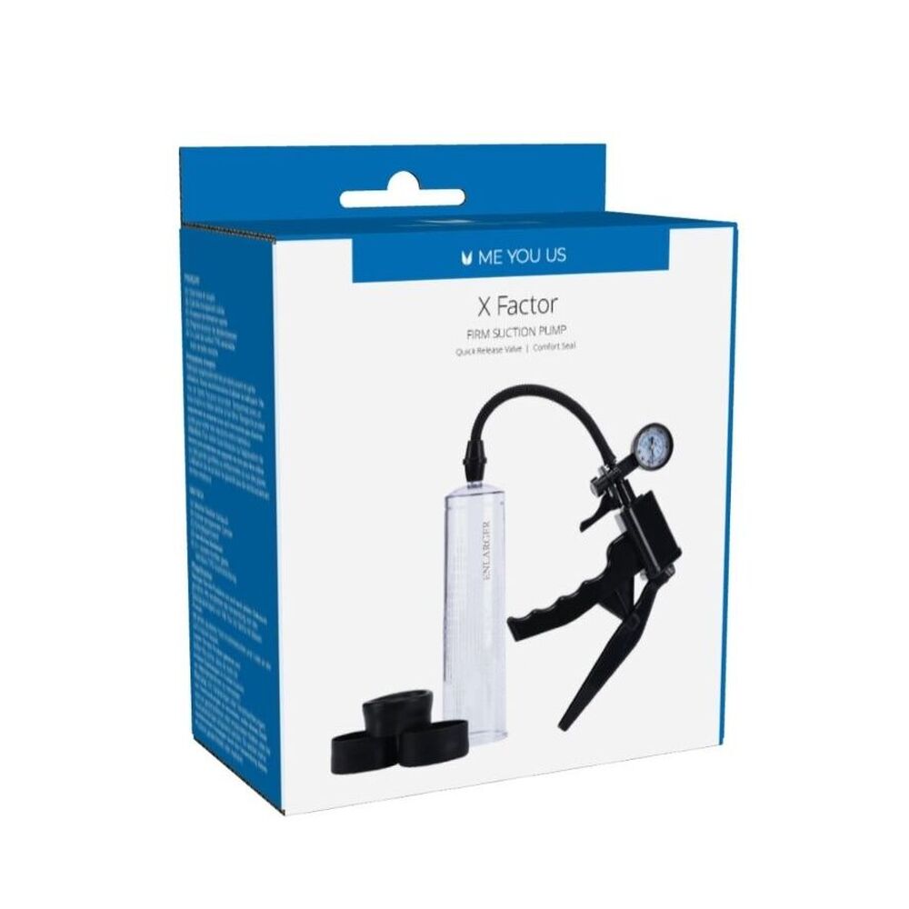 Me You Us X Factor Penis Pump – Large Vacuum Pump with Sleeves