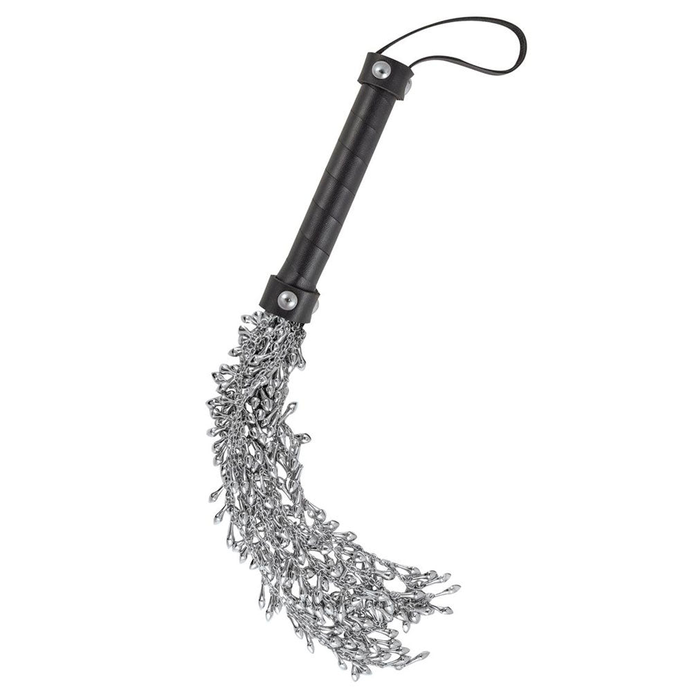 Dominant Submissive Ultimate Studded Iron Chain Whip – Flexible BDSM Whip with Studded Chains