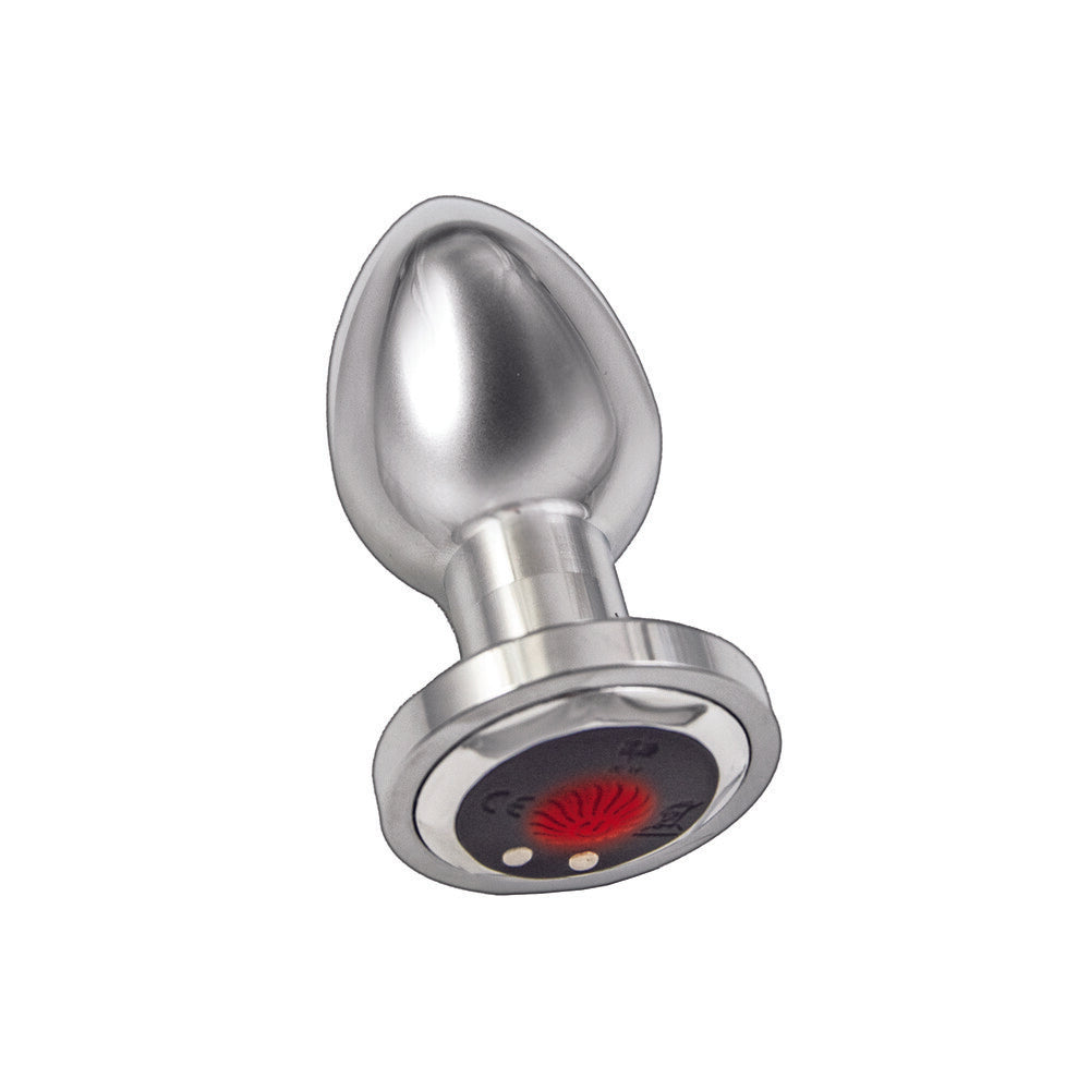 Ass Sation Remote-Control Vibrating Butt Plug – Silver, 10 Functions
