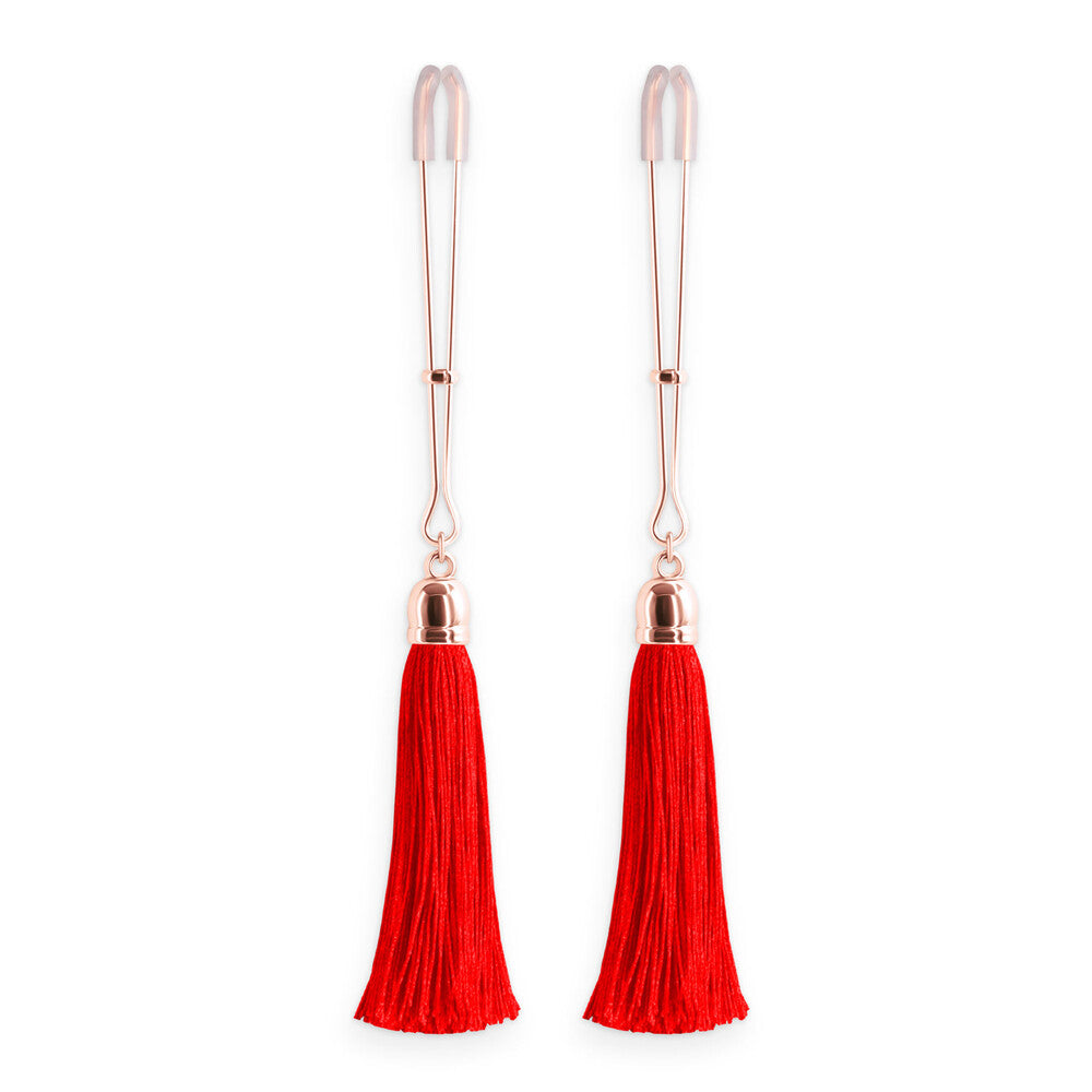 Red Tassel Bound Adjustable Nipple Clamps – Erotic & Stimulating Sensations