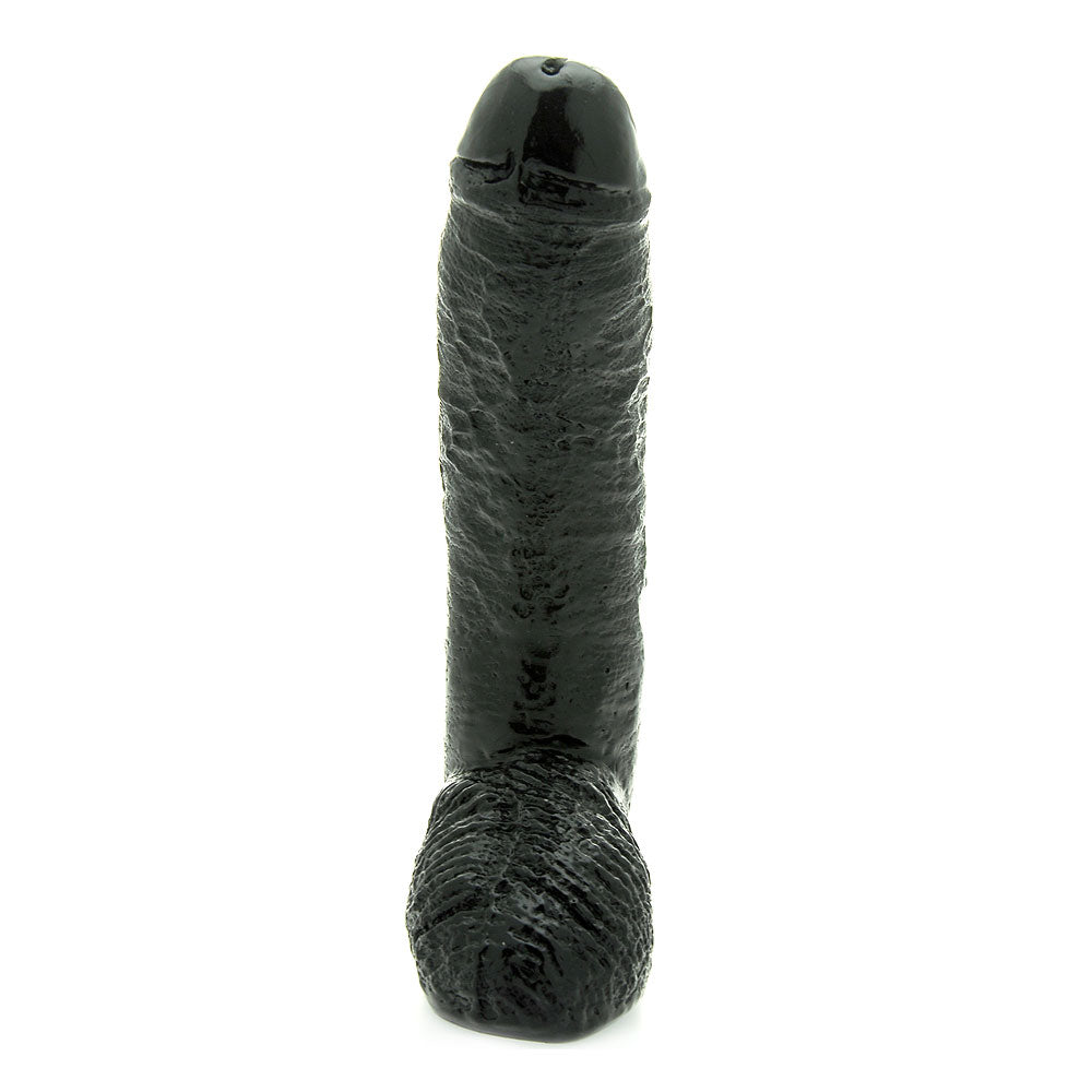 Basix 10 Inch Fat Boy Black Dildo – Thick, Bendable & Hypoallergenic