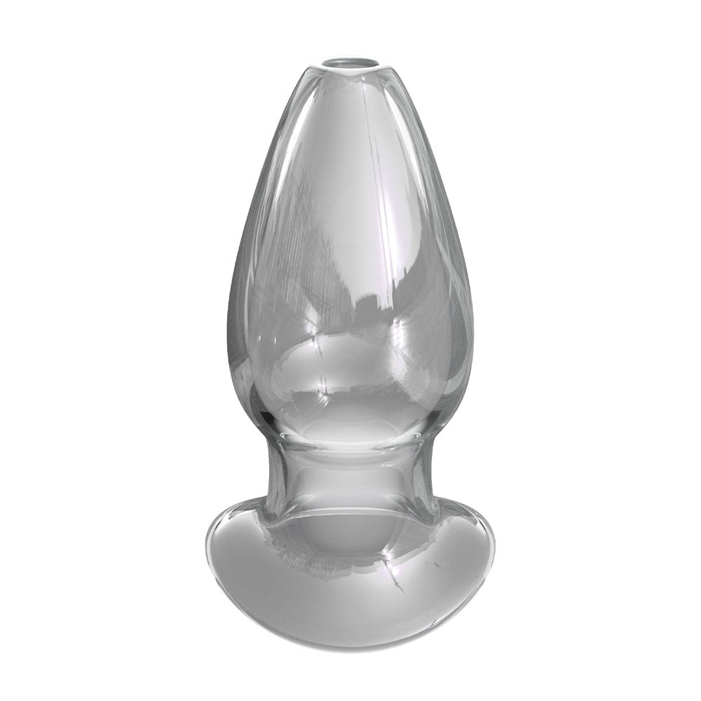 Anal Fantasy Mega Glass Anal Gaper – Clear, Large Ergonomic Design