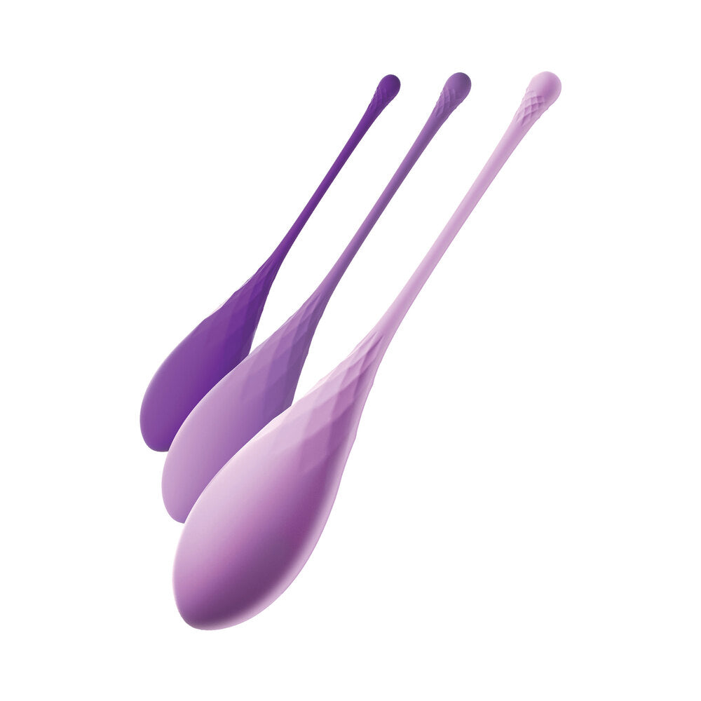 Fantasy For Her Kegel TrainHer Set – 3-Level Weighted Silicone Kegel Exercisers