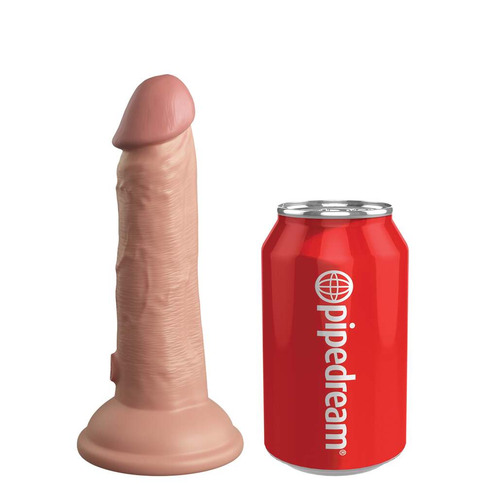 King Cock Elite 6" Dual Density Silicone Dildo – Caramel