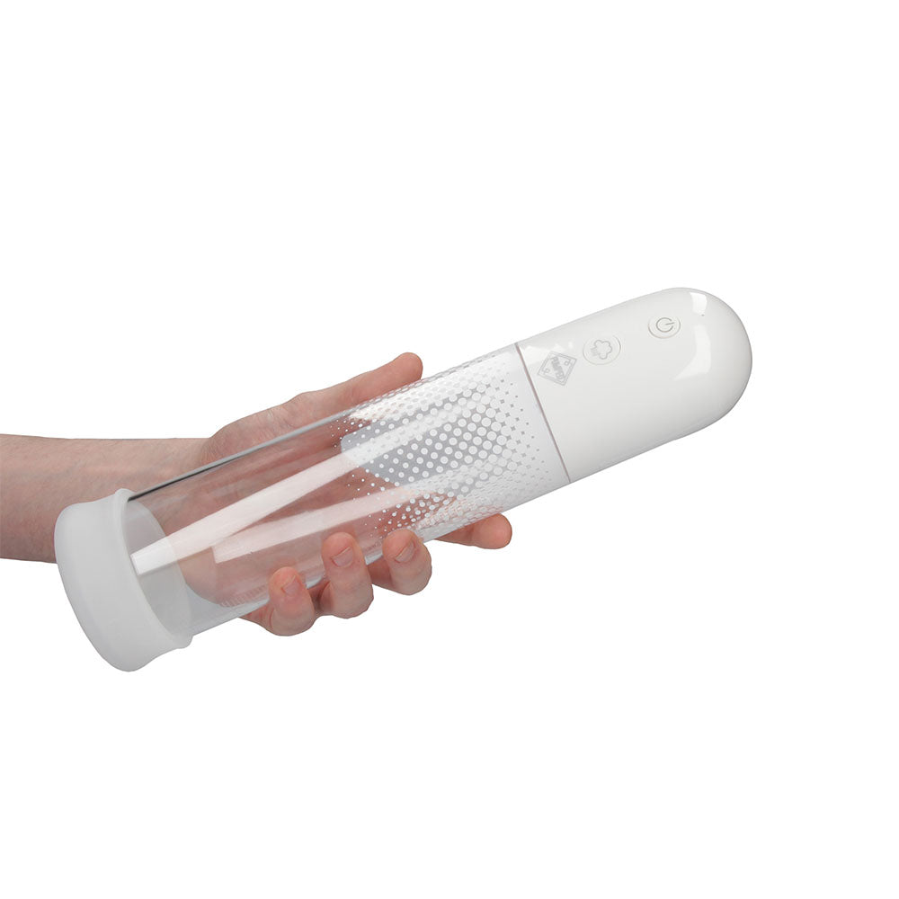 Automatic Luv Pump Transparent – High-Power Vacuum Penis Pump with Silicone Sleeve