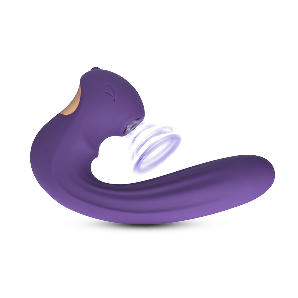 Purple 10-Speed Clitoral Squirrel Vibrator with Sucking Function