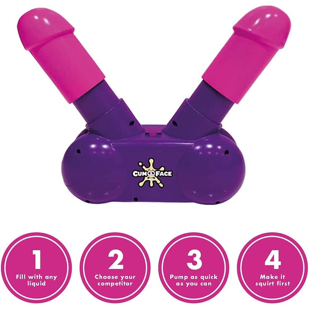Cum Face Duel Pump Action Game – Fun Adult Party Game for Couples